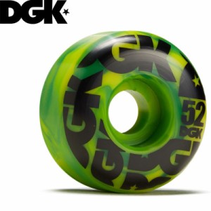 DGK ディージーケー スケボー ウィール SWIRL FORMULA WHEELS 101A グリーン 52mm NO8