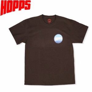 HOPPS ホップス スケボー Tシャツ SUN LOGO CITY TEE チョコレート NO5