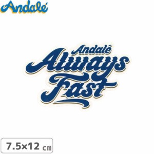 アンデール ANDALE スケボー ステッカー ALWAYS FAST LOGO STICKER ブルー 7.5cm x 12m NO6