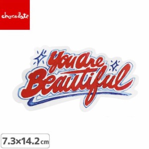 CHOCOLATE チョコレートステッカー スケボー  LOGO STICKER マルチ 7.3cm x 14.2cm NO31