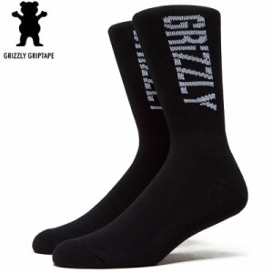 グリズリー GRIZZLY ソックス STAMP CREW SOCKS ブラック NO17