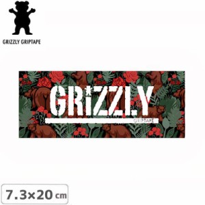 グリズリー GRIZZLY ステッカー STAMP LOGO STICKER ローズ 7.3cm×20cm NO39