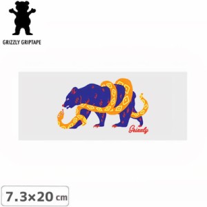 グリズリー GRIZZLY ステッカー STAMP LOGO STICKER ホワイト 7.3cm×20cm NO41