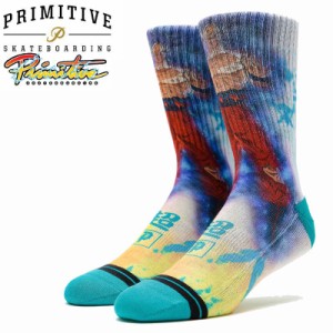 プリミティブ PRIMITIVE スケボー ソックス GOKU ULTRA INSTINCT SOCKS ドラゴンボール ティール NO22