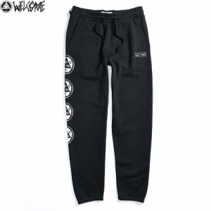 WELCOME ウェルカム スケートボード スウェットパンツ TALISMAN BLACK JOGGER SWEATPANTS ブラック NO3