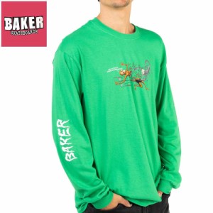 BAKER ベーカー スケボー ロングTシャツ HOROSCOPES LONG SLEEVE L/S TEE アイリッシュ グリーン NO2