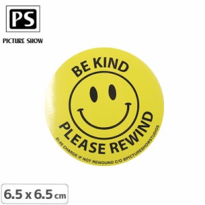 PICTURE SHOW ピクチャーショー スケボー ステッカー WI20 BE KIND STICKER 6.5cm NO1