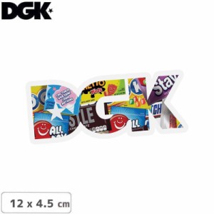 ディージーケー DGK スケボー ステッカー DGK CAVITIES STICKER 12 x 4.5cm NO119