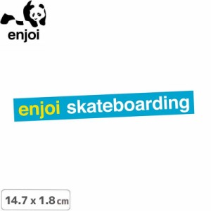 ENJOI エンジョイ スケボー ステッカー SKATEBOARDING BLUE STICKER 14.7 x 1.8cm NO86