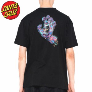サンタクルズ SANTA CRUZ スケボー Tシャツ GROWTH HAND S/S REG TEE ブラック スクリーミング ハンド NO131