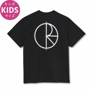 POLAR ポーラー キッズ Tシャツ STROKE LOGO TEE JR ジュニアサイズ ブラック NO1