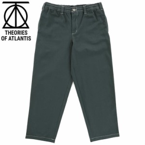 THEORIES セオリーズ スケボー パンツ STAMP LOUNGE PANTS CONTRAST STITCH ALPINE アルペングリーン NO10