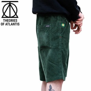 THEORIES セオリーズ スケボー ショーツ CORDUROY LOUNGE SHORTS コーデュロイ ALPINE アルペングリーン NO14