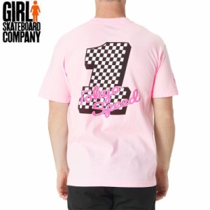 ガール GIRL SKATEBOARD スケボー Tシャツ TOKYO SPEED TEE ピンク NO329