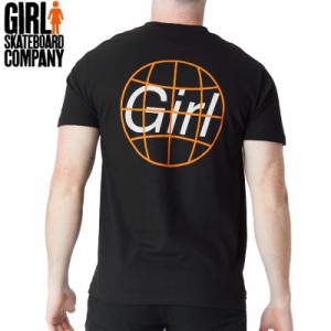 ガール GIRL SKATEBOARD スケボー Tシャツ INTERNATIONAL SIGNIIFIER TEE ブラック NO333