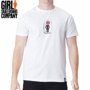 ガール GIRL SKATEBOARD スケボー Tシャツ LITTLE PRINCE ROSE TEE ホワイト NO336