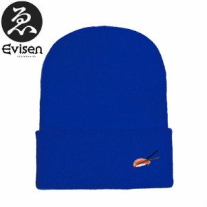 EVISEN エビセン スケボー ニットキャップ SUSHI KNIT BEANIE ブルー NO2