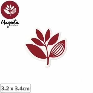 MAGENTA マゼンタ スケボー ステッカー PLANT STICKER BURGUNDY バーガンディ 3.2 x 3.4cm NO8