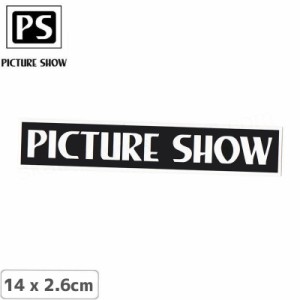 PICTURE SHOW ピクチャーショー スケボー ステッカー VHS LOGO STICKER 14 x 2.6cm NO2