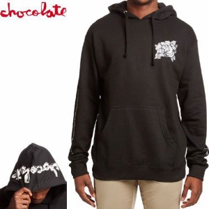 チョコレート CHOCOLATE スケボー パーカー LUPITAS CHUNK HOODIE ブラック NO30