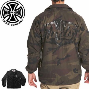 INDEPENDENT インディペンデント スケボー ジャケット INDY PATCH JACKET ブラック/カモ迷彩 NO24