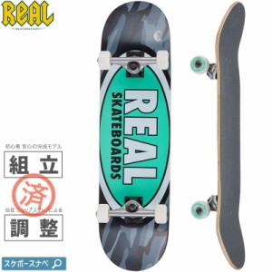 リアル REAL スケートボード コンプリート OVAL CAMO XL COMPLETE 95A 8.25インチ NO32