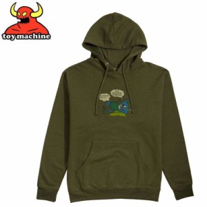 トイマシーン TOY MACHINE スケボー パーカー SLAP ARMY PULLOVER HOOD アーミーグリーン NO42