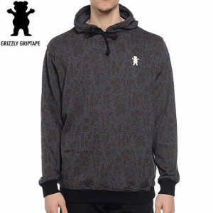 GRIZZLY グリズリー スケボー パーカー SPRINGFIELD CAMO HOODIE チャコール グレー NO5