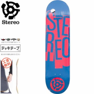 STEREO ステレオ スケボー デッキ STACKED NAVY RED DECK 7.7インチ NO75