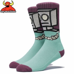 トイマシーン TOY MACHINE スケボー ソックス ROBOT SOCK PURPLE/TEAL パープル/ティール NO111