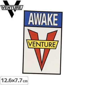 ベンチャー VENTURE スケボー ステッカー OG AWAKE STICKER ブルー/レッド 12.6cm x 7.7cm NO36
