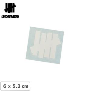 UNDEFEATED アンディフィーテッド ステッカー LOGO 2” CUTTING STICKER ホワイト 6 x 5.3 cm NO6 ...