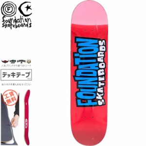 ファンデーション FOUNDATION スケボー デッキ FROM THE 90S RED DECK 8.0インチ NO75