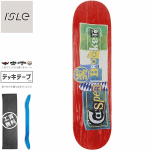 ISLE アイル スケボー デッキ BROOKER PUB SERIES DECK 8.5インチ レッド NO29