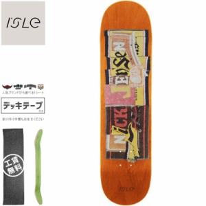 ISLE アイル スケボー デッキ JENSEN PUB SERIES DECK 8.0インチ オレンジ NO37