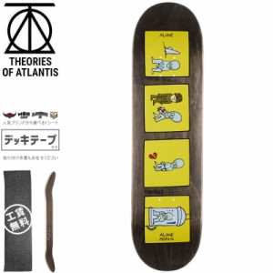 THEORIES セオリーズ スケボー デッキ ALONE AGAIN SKATE DECK 7.875インチ/8.0インチ ブラック NO51