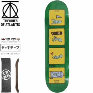 THEORIES セオリーズ スケボー デッキ ALONE AGAIN SKATE DECK 7.875インチ/8.0インチ グリーン NO53