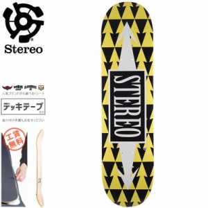 STEREO ステレオ スケボー デッキ ARROW PATTERN DECK 7.75インチ イエロー NO78