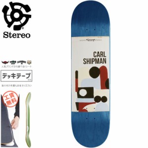 STEREO ステレオ スケボー デッキ SHIPMAN COLLAGE DECK 8.25インチ ブルー NO79