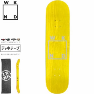 ウィークエンド WKND スケボー デッキ GLITTER LOGO DECK 7.75インチ イエローNO93