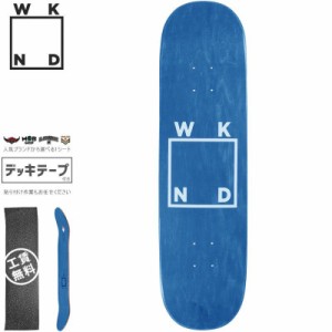 ウィークエンド WKND スケボー デッキ WHITE LOGO DECK 8.125インチ ブルー NO94