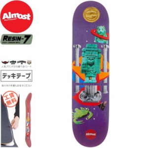 オルモスト ALMOST スケボー デッキ YURI RELICS DECK 8.25インチ パープル NO222