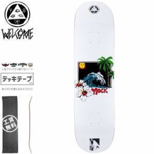 WELCOME ウェルカム スケートボード デッキ MOCK WAVE ON ISLAND WHITE DECK 8.38インチ NO47