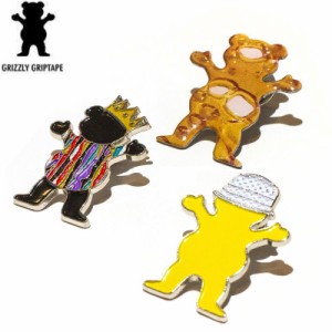 グリズリー GRIZZLY スケボー ピンバッチ BEAR PIN 3タイプ NO2