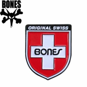 ボーンズ BONES スケボー ピンバッチ LAPEL SWISS SHIELD PIN 2.6cm x 2.1cm NO1