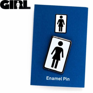 GIRL ガールスケートボード ピンバッチ LOGO ENAMEL PIN NO8