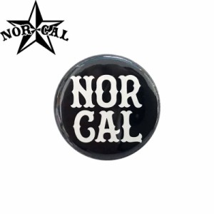 ノーカル NOR CAL スケボー バッヂ 1-1/4 BUTTON 缶バッチ NORCAL 3cm ブラック NO1