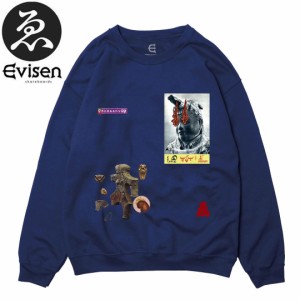 EVISEN エビセン スケボー スウェット GOBUJYOU CREW NECK FLEECE ネイビー NO5