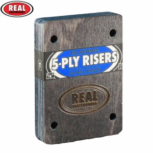 リアル REAL スケボー ライザーパッド 5-PLY RISERS 1/4 THUNDER(サンダートラック系のベースプレート用)NO6