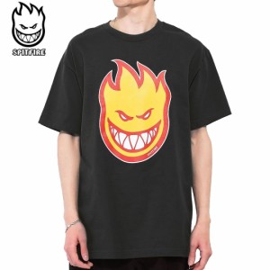 SPITFIRE スピットファイア スケボー Tシャツ BIGHEAD FILL TEE BLACK/GOLD/RED ブラック NO293